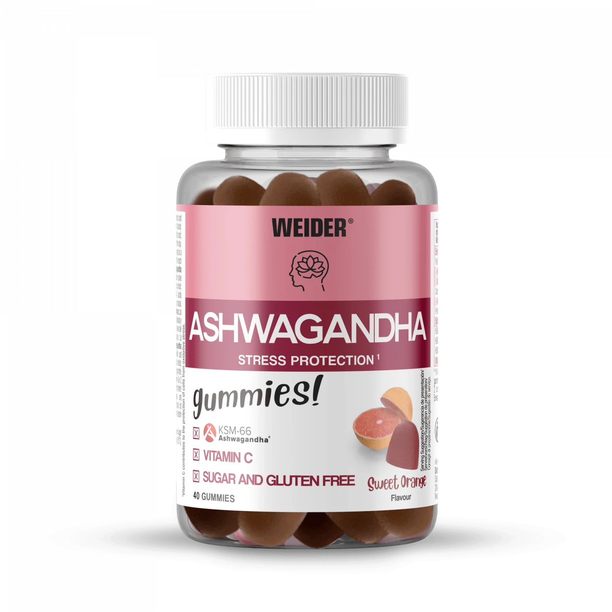 Ashwagandha 40 Gummies Naranja Dulce