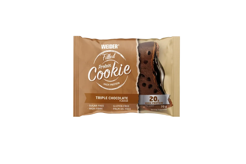 FILLED PROTEIN COOKIE 10x70G TRIPLE CHOCOLATE