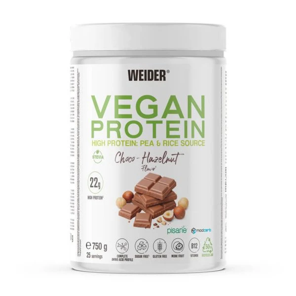 VEGAN PROTEIN 750G CHOCO HAZELNUT