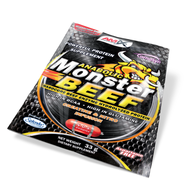 Unidosis Monster Beef 33g Fresa-Platano