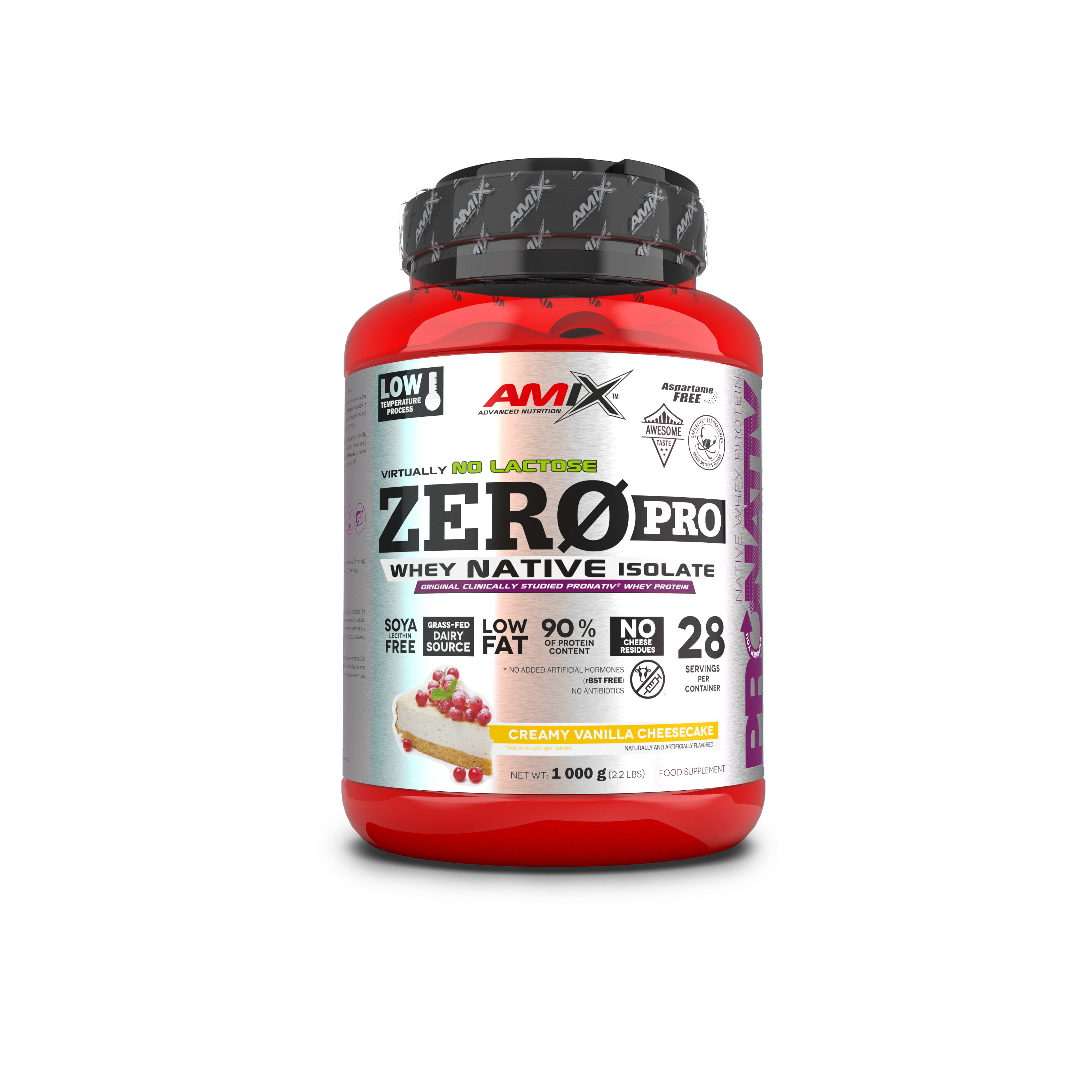 ZeroPro Protein 1kg Vainilla Tarta de Queso