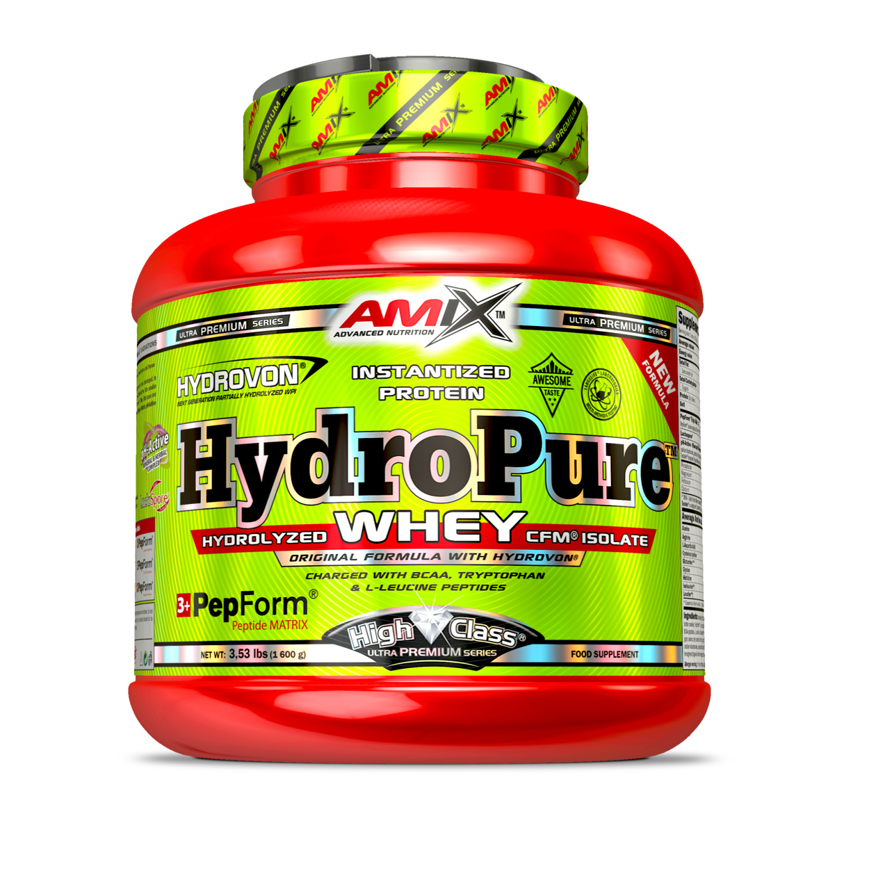 Hydropure Whey CFM 1600g Fresa Yogurt