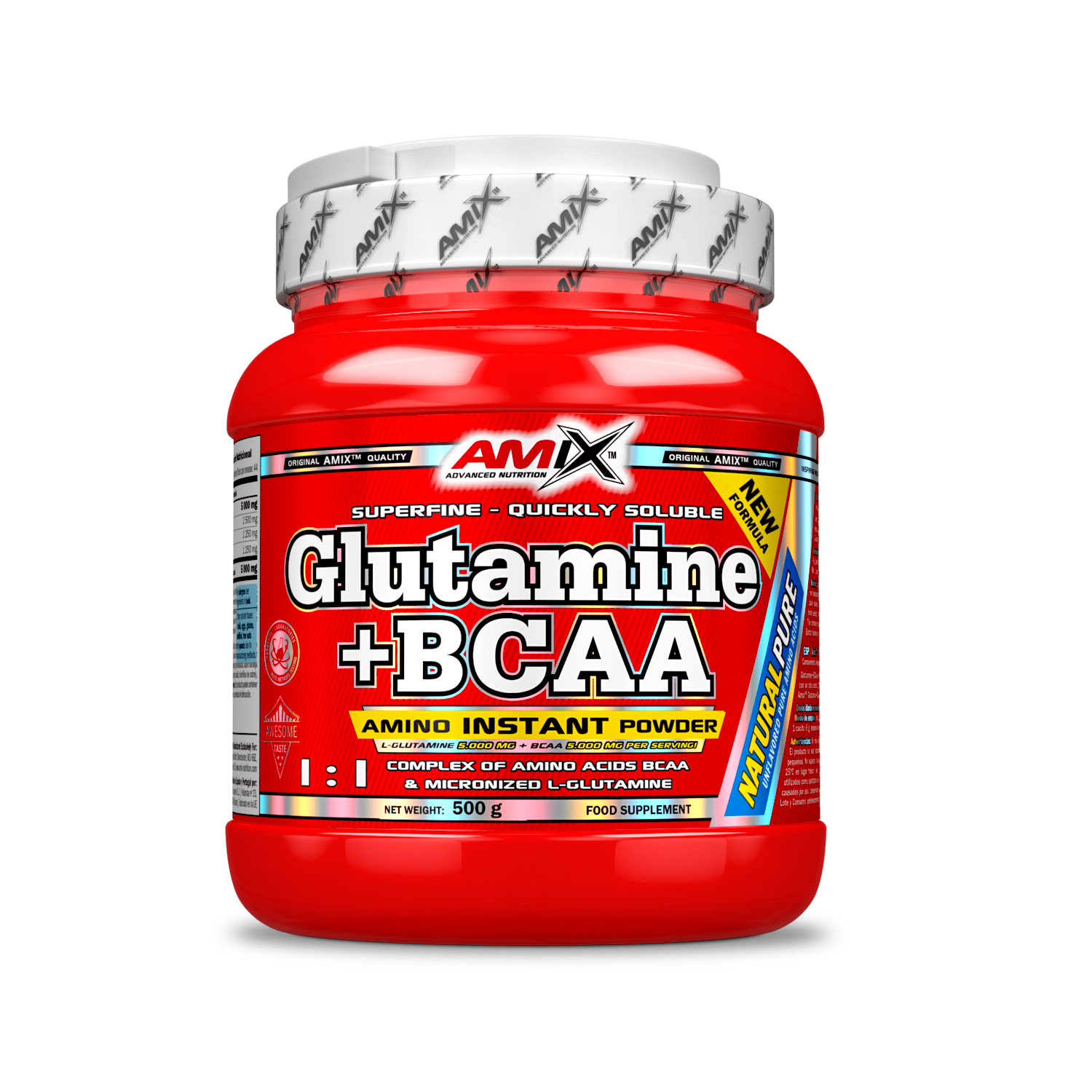 Glutamina+Bcaa 500g Natural