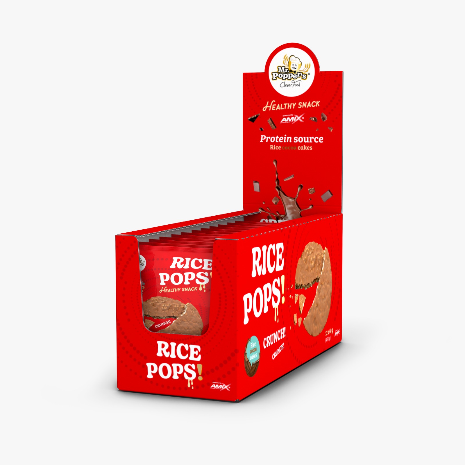 RICE POPS 12X40G CHOCOLATE