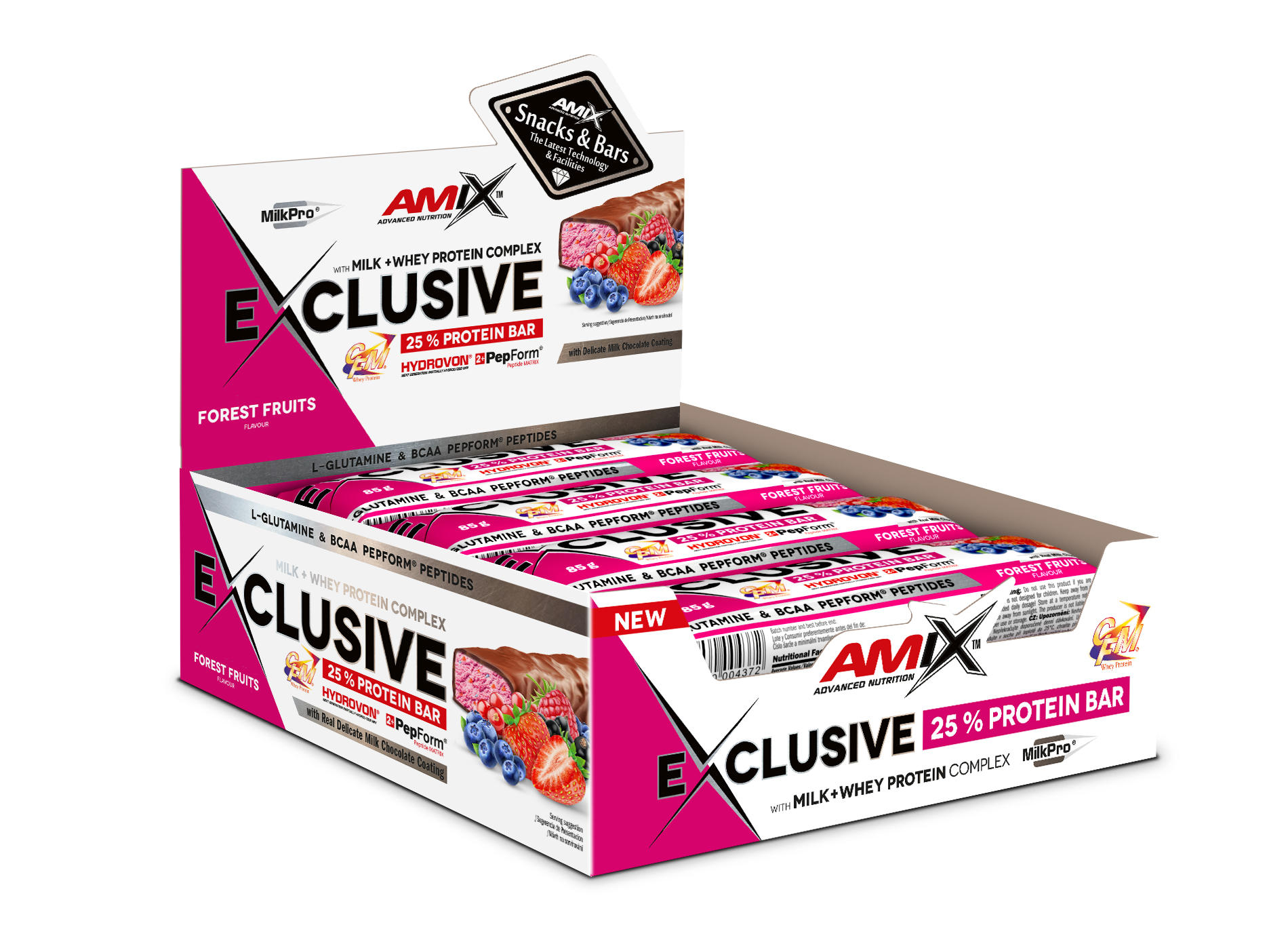 Exclusive Protein Bar 12x85g Frutas del Bosque
