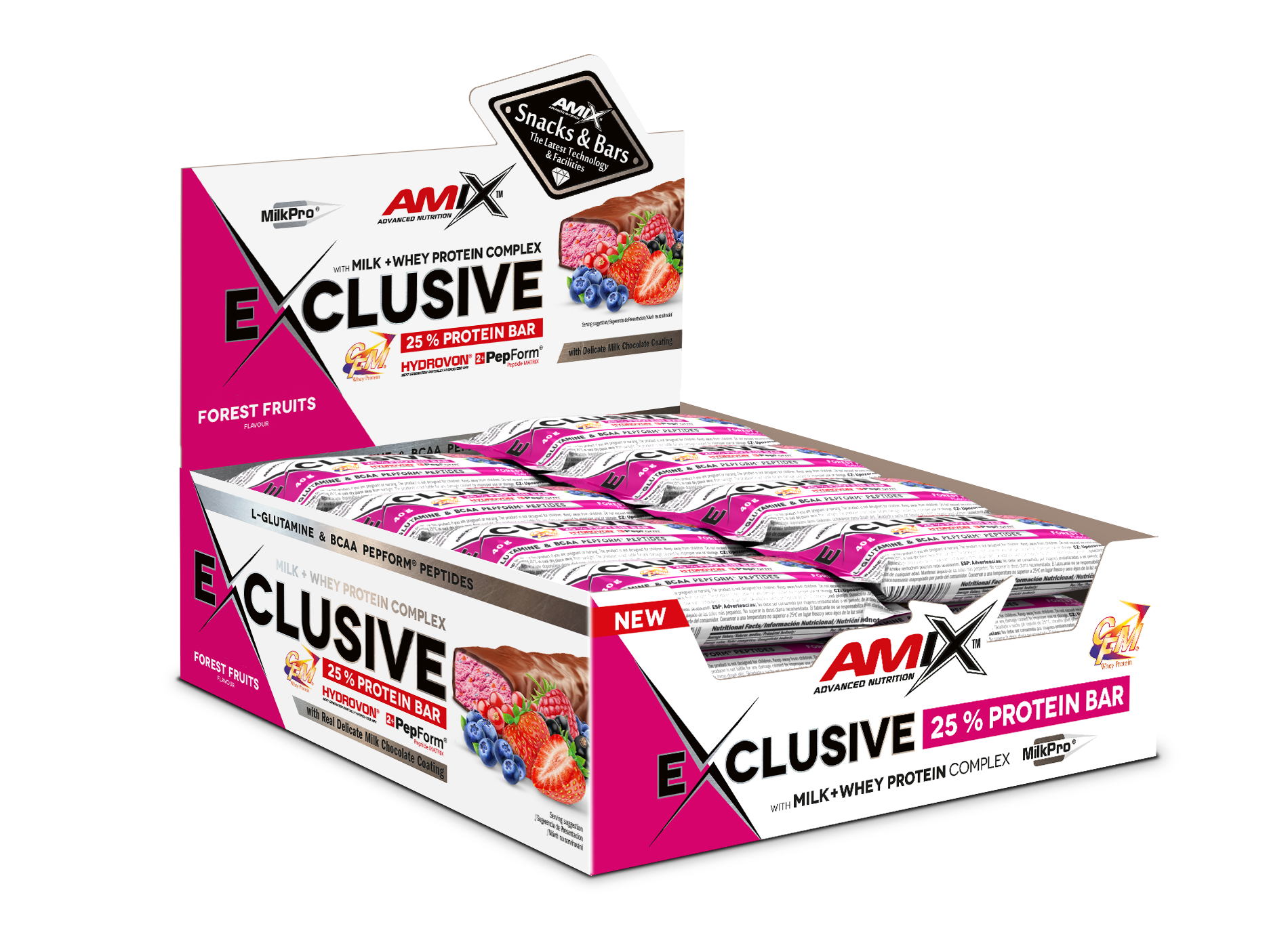 Exclusive Protein Bar 24x40g Frutas del Bosque