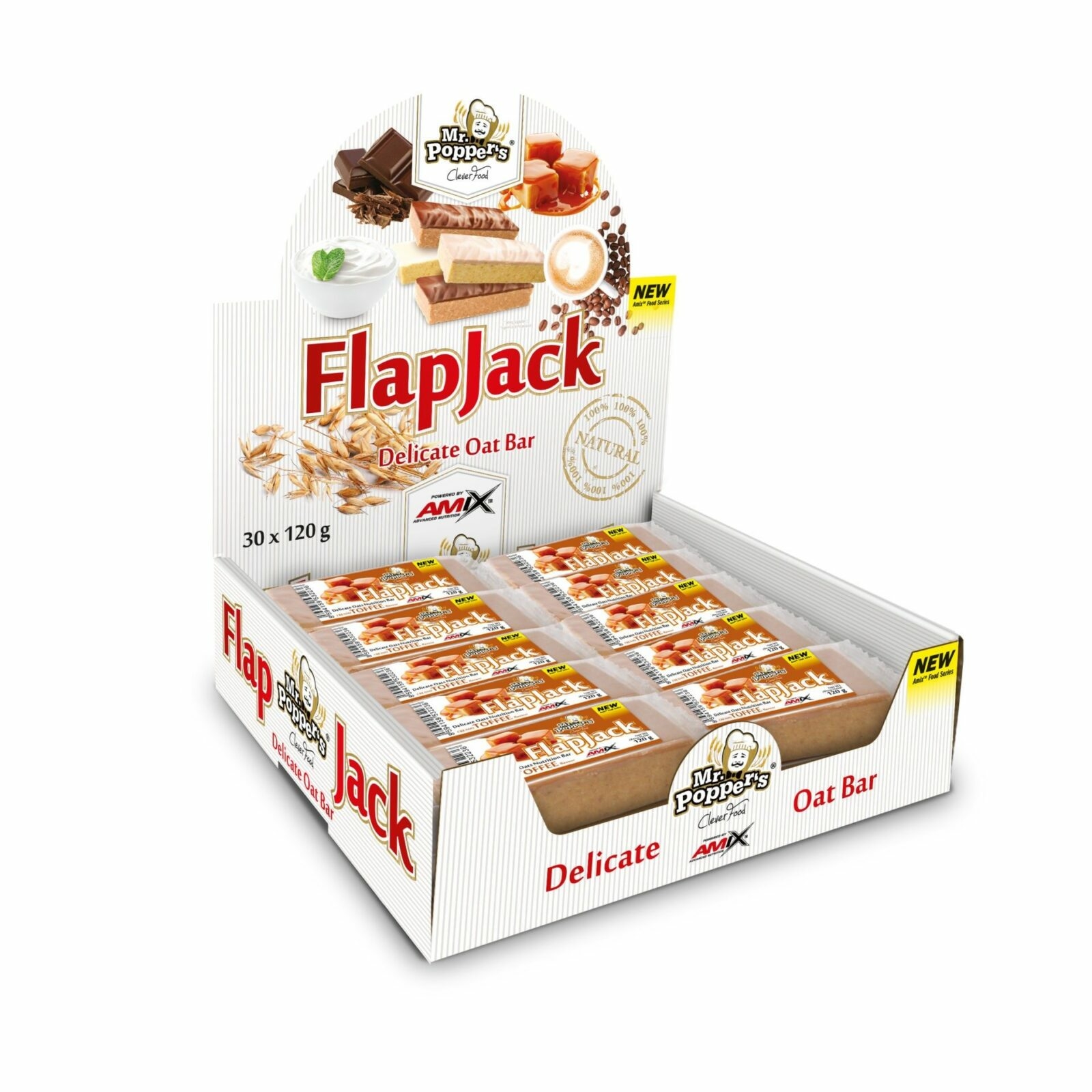 FlapJack Oat Bar 30x120g Capuchino