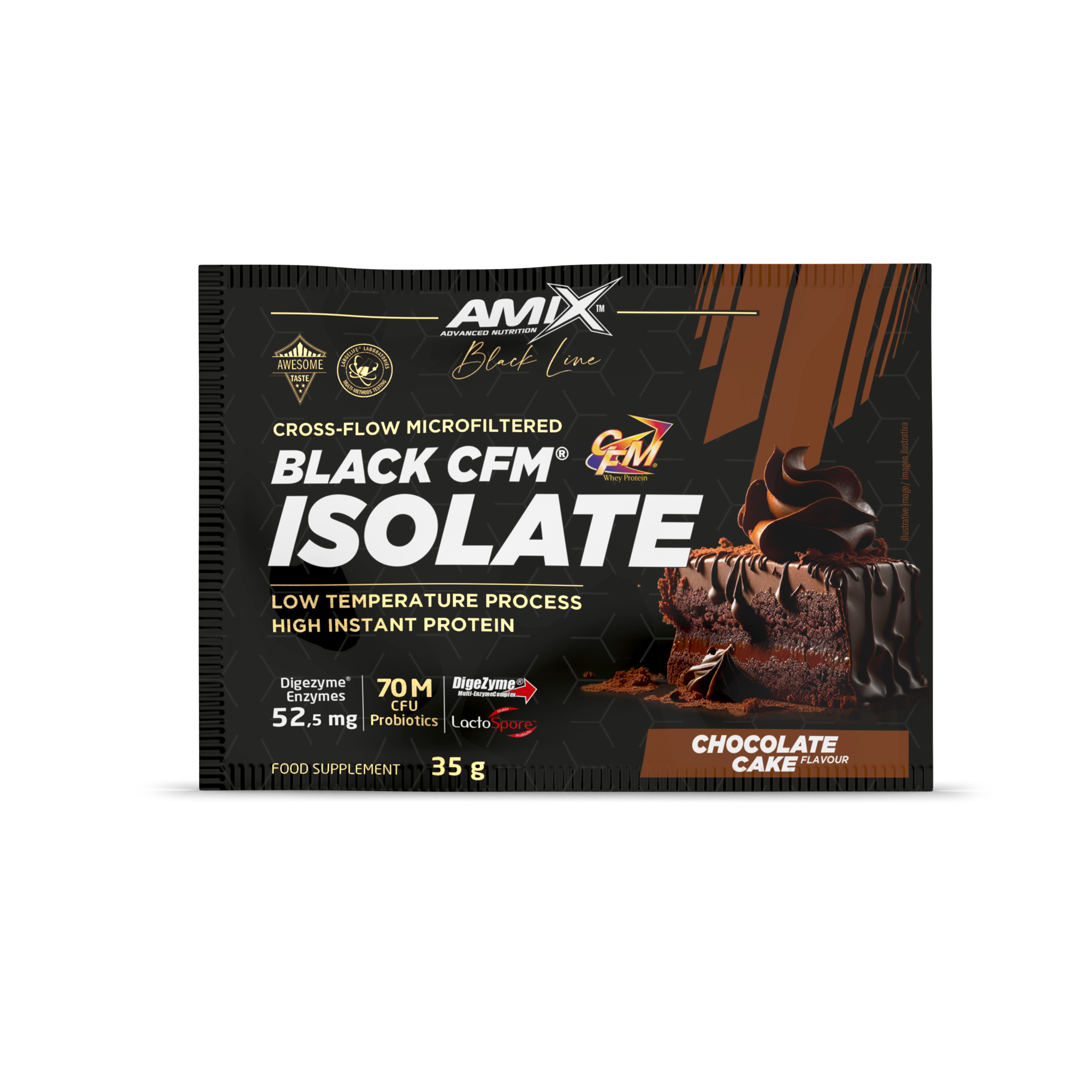 Unidosis Black CFM Isolate 35g Tarta Chocolate