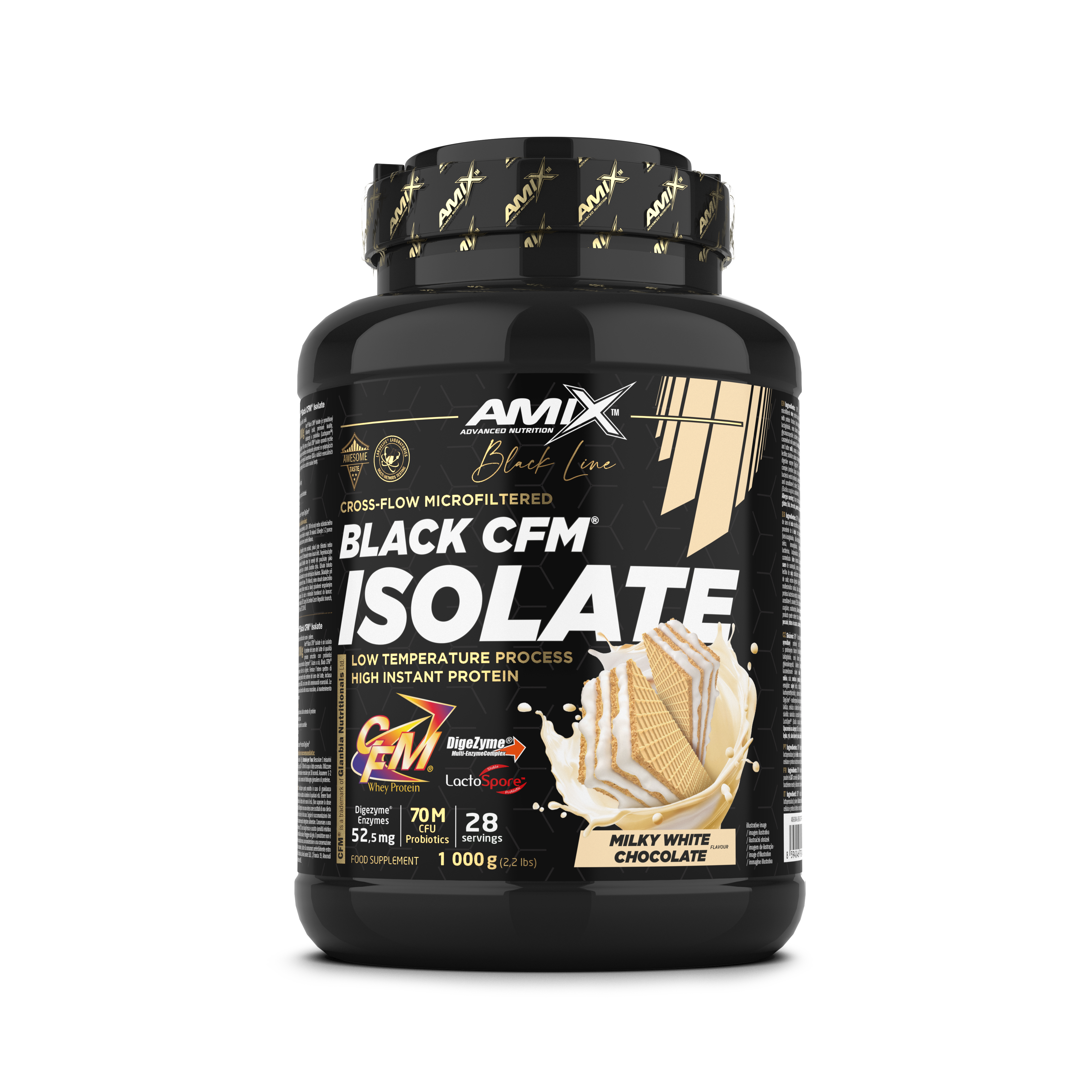 BLACK CFM ISOLATE 1KG CHOCOLATE BLANCO