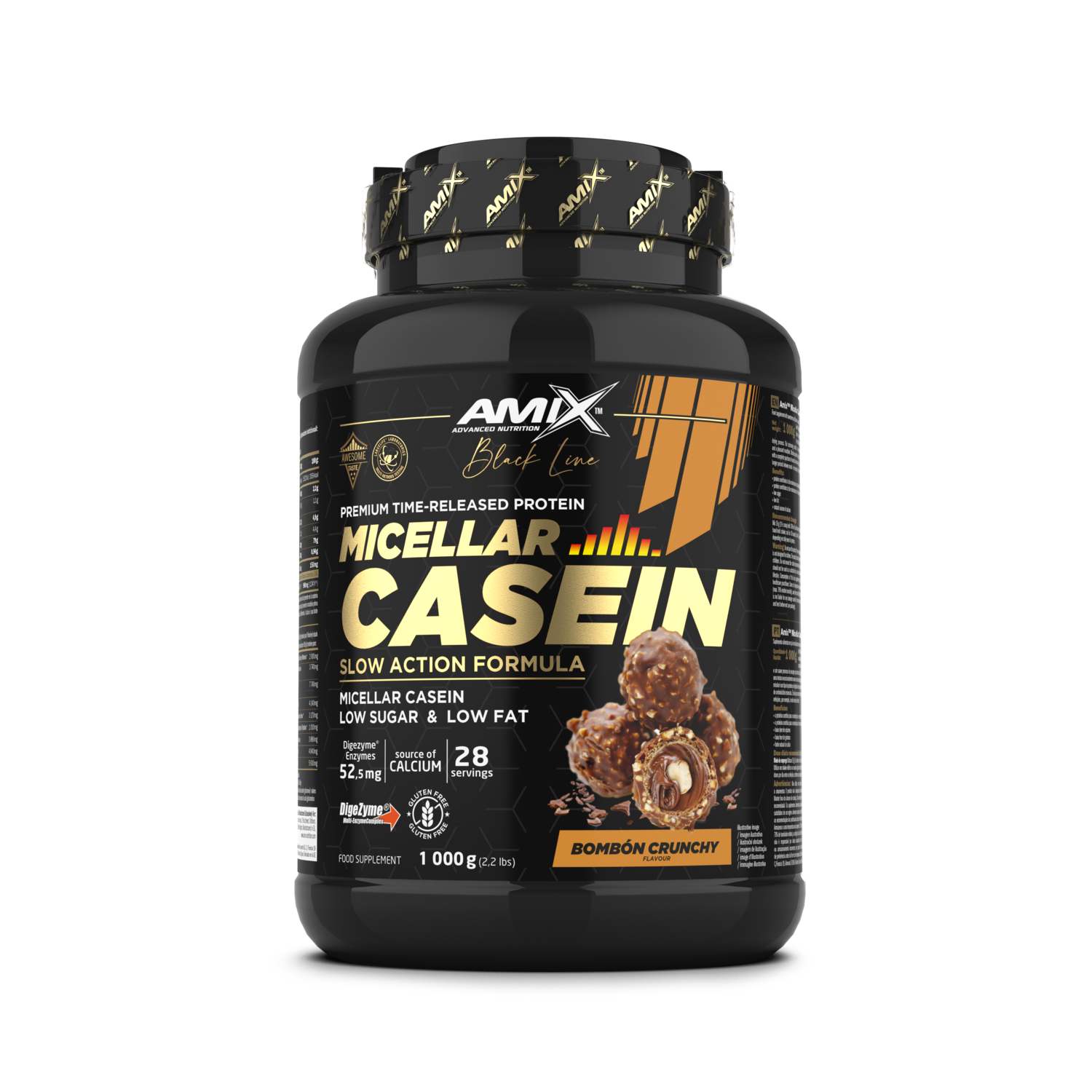 BLACK MICELLAR CASEIN 1KG BOMBON CRUNCHY