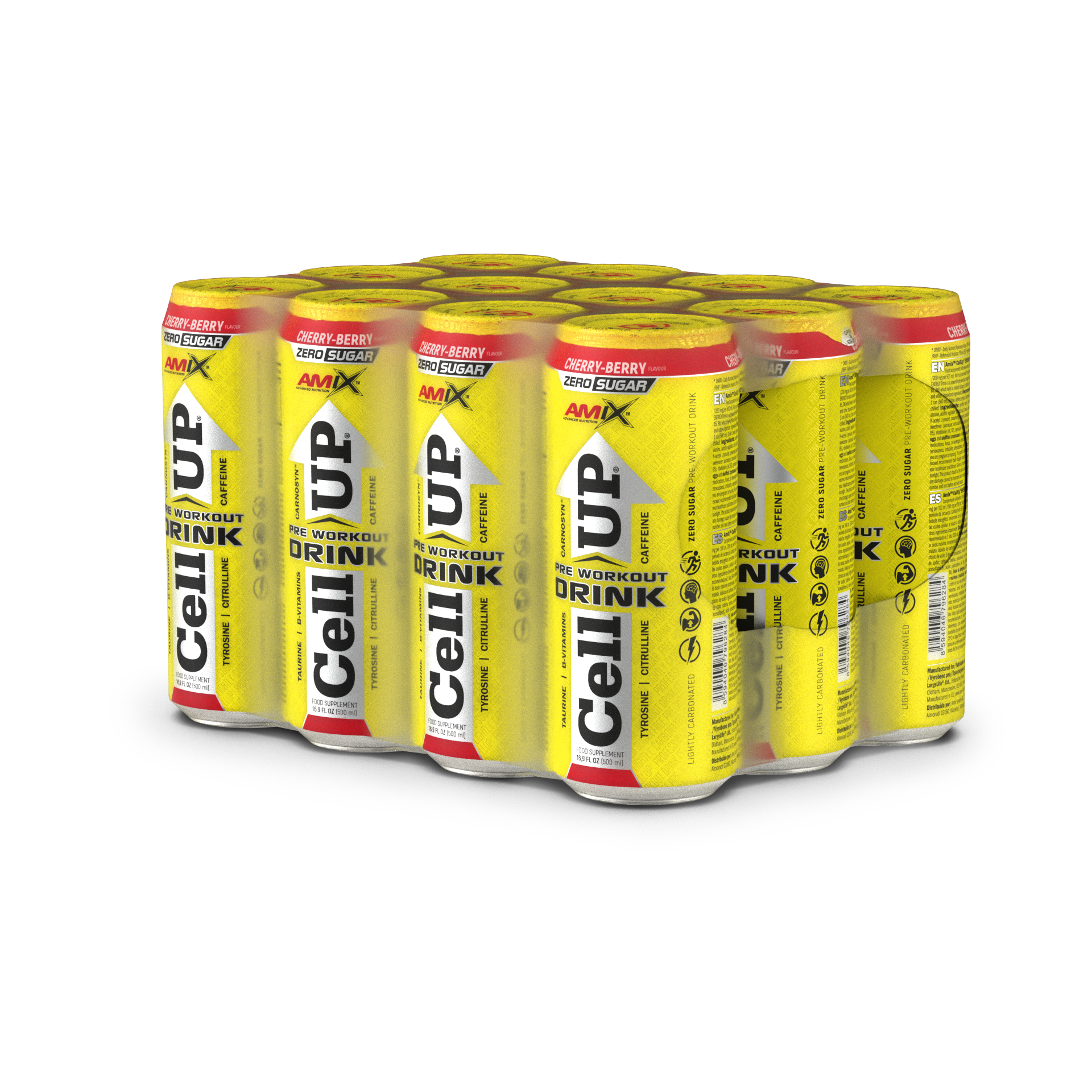 CellUP Functional Drink 12x500ml Cereza