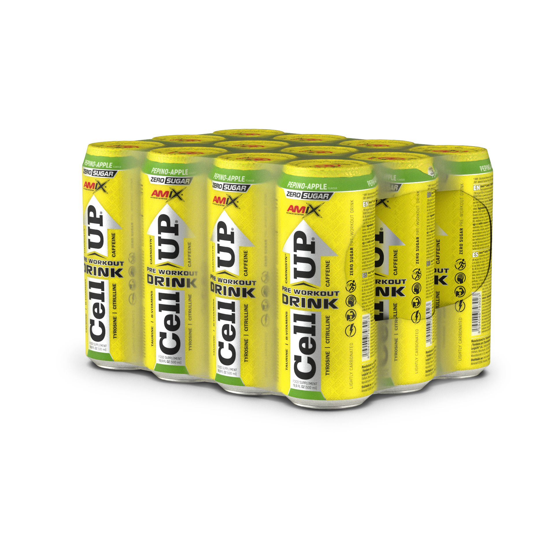 CellUP Functional Drink 12x500ml Pepino-Manzana