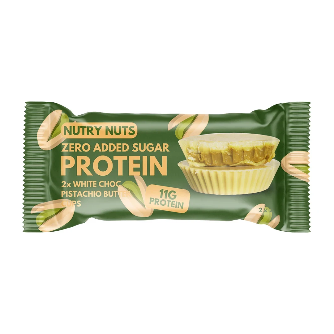 WHITE CHOC PISTACHO CUPS 12X42G
