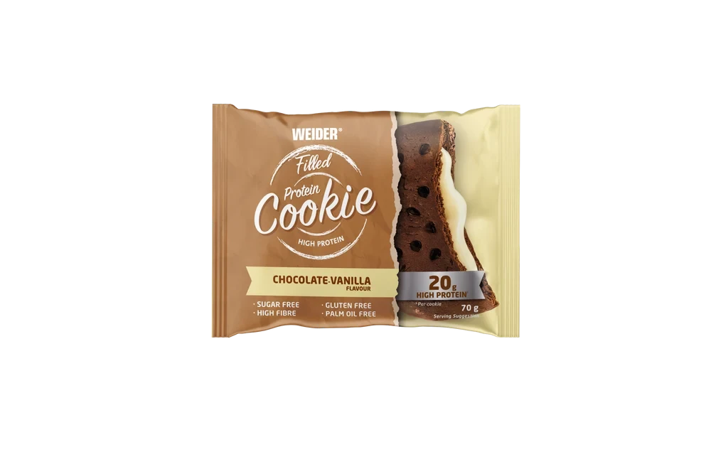 FILLED PROTEIN COOKIE CHOCOLATE VAINILLA 10X70G