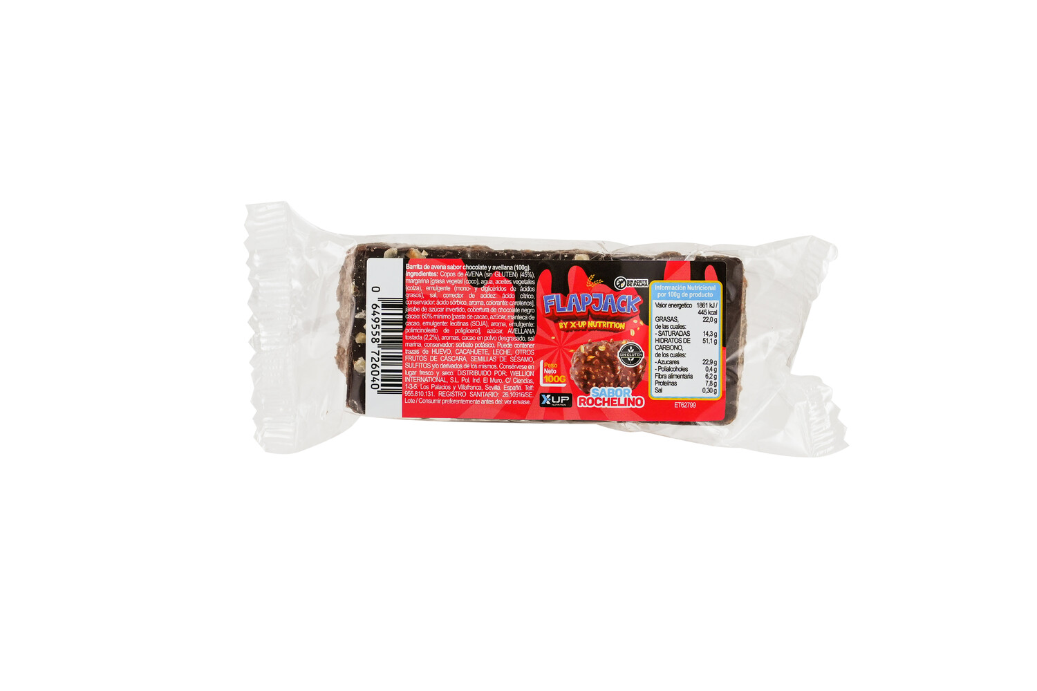 Flapjack 30x100g Rochelino (Sin Gluten)