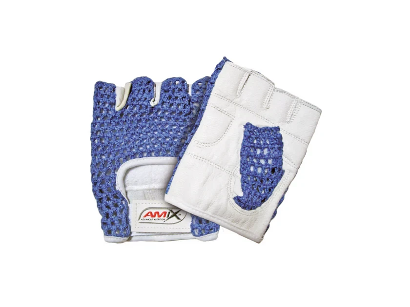 GUANTES REJILLA AZUL - L