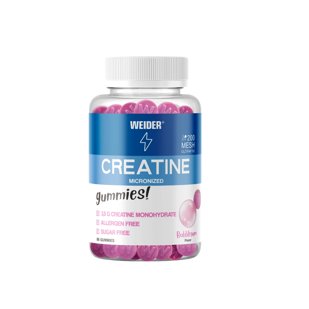 MICRONIZED CREATINE 200MESH 66GUMMIES BUBBLEGUM