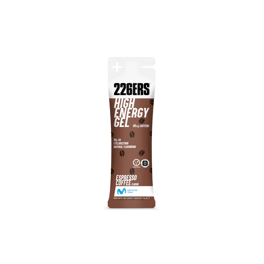 High Energy Gel 76g x 24unid Caffeine Espresso Coffee